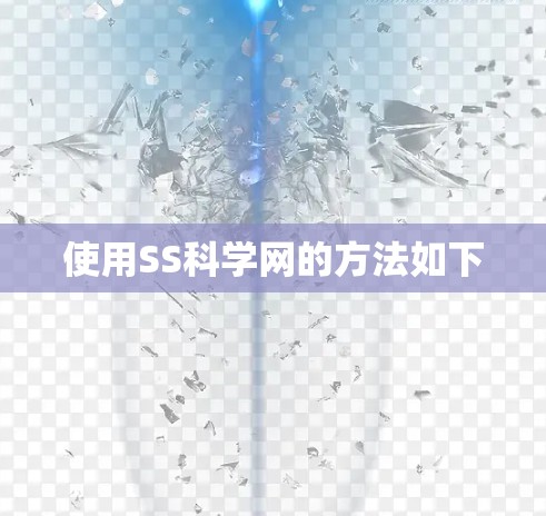 使用SS科学网的方法如下
