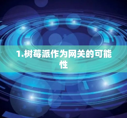 1.树莓派作为网关的可能性 1.树莓派作为网关的可能性