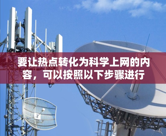 要让热点转化为科学上网的内容,可以按照以下步骤进行 要让热点转化为科学上网的内容,可以按照以下步骤进行