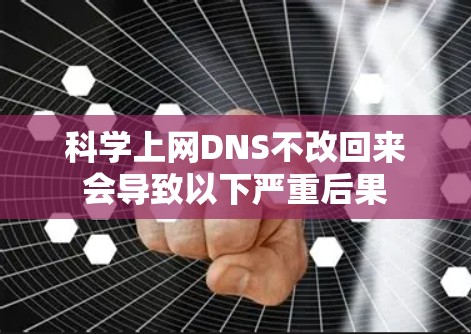 科学上网DNS不改回来会导致以下严重后果 科学上网DNS不改回来会导致以下严重后果