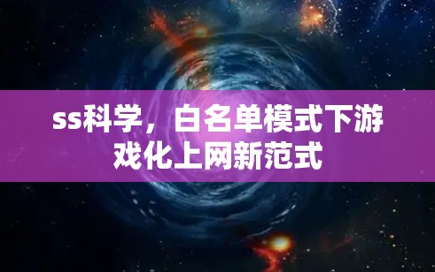 ss科学，白名单模式下游戏化上网新范式