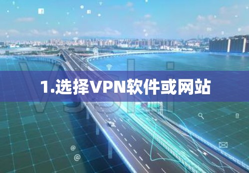 1.选择VPN软件或网站 1.选择VPN软件或网站