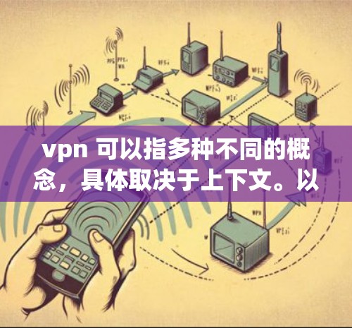 vpn 可以指多种不同的概念，具体取决于上下文。以下是一些可能的解释